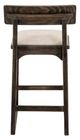 International Furniture Direct Balam Stained Dark/White Upholstered Barstool-4