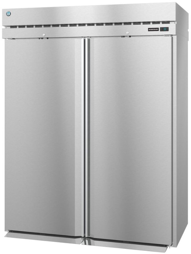 Hoshizaki Steelheart® 68" 78.35 Cu. Ft. Stainless Steel Two Section Roll-Thru Upright Refrigerator-2
