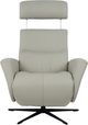 Fjords® Modern Living Magnus Shadow Grey Large Dual Motion Swivel Recliner-4