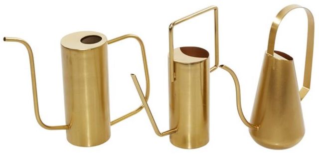 Deco Marche 3-Piece Gold Watering Can Planter Set-1
