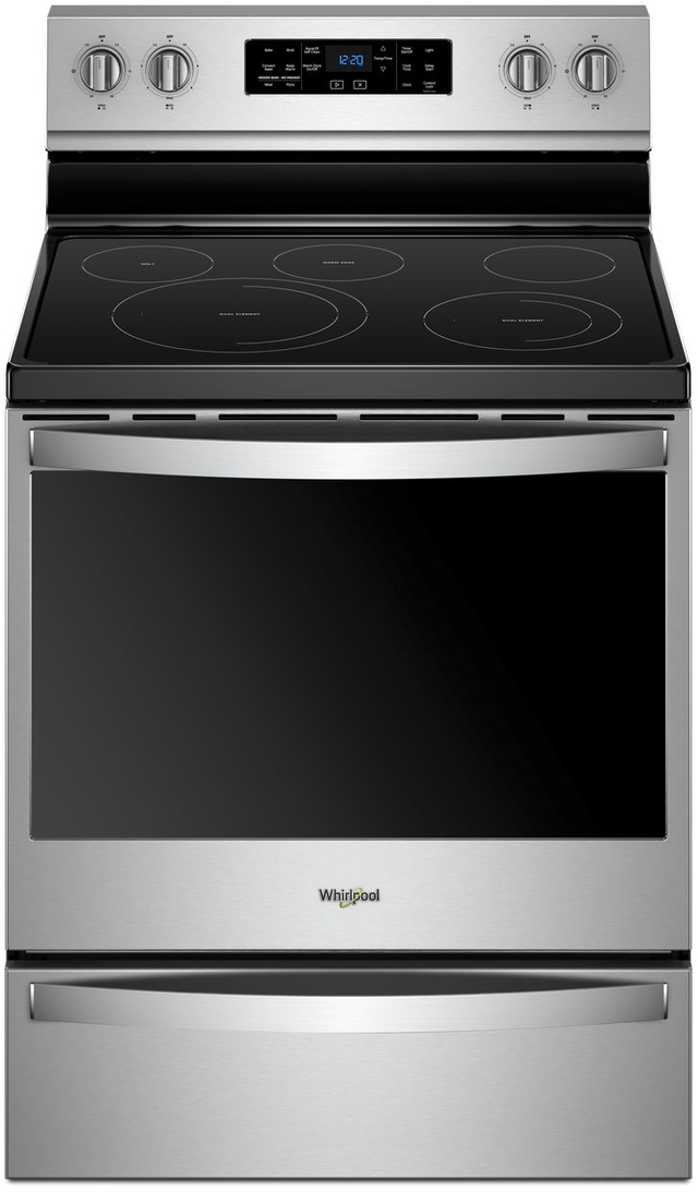 Whirlpool® 30" Fingerprint Resistant Stainless Steel Freestanding Electric Range-0