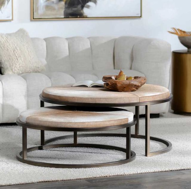 Classic Home Hayword 2-Piece Blonde Nesting Coffee Table Set-1