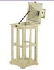 A & B Home 2-Piece Weathered White Reed Lantern Set-2