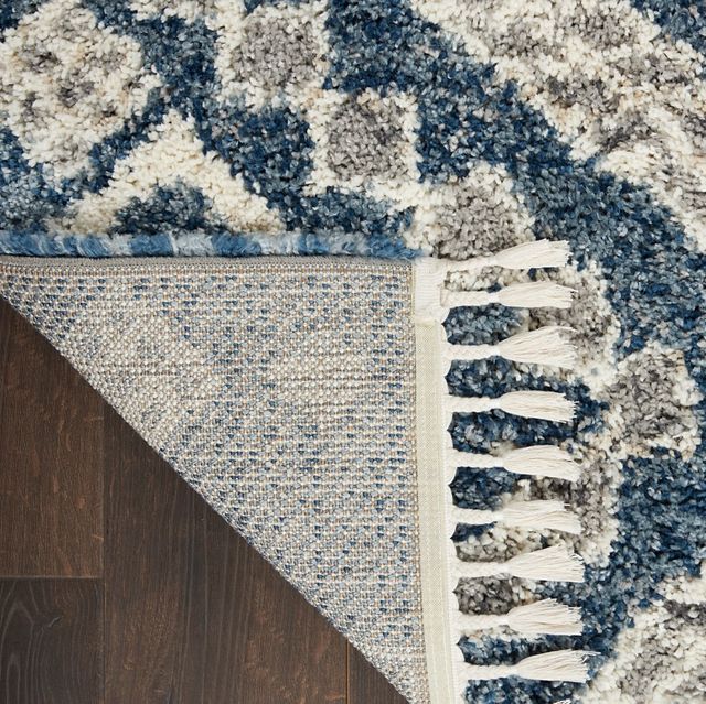 Nourison Home™ Oslo Shag Denim Blue 5'x8' Area Rug-2