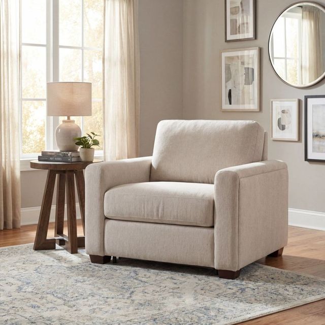 Hooker® Furniture Ready-Made Upholstery Griffin New Page Flax Twin Sleeper Chair-1