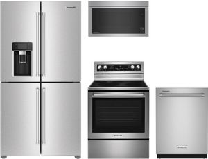KitchenAid® 4 Piece Stainless Steel Kitchen Package