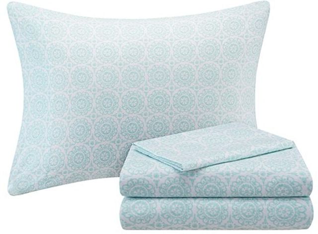 Olliix by Madison Park Essentials Coral King Serenity Complete Comforter and Cotton Sheet Set-2
