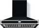 La Cornue CornuFé 90 AlberTine 36" Gloss Black Wall Mounted Chimney Hood-0