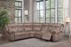 ACME Furniture Dollum 3-Piece Two-Tone Chocolate Manual Reclining Sectional-1