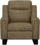 Emerald Home Teagan Barrel Brown Dual Power Recliner-3