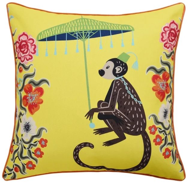 Stylecraft Dann Foley Lifestyle Black/Yellow Designer Throw Pillow-0