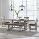 Liberty Furniture Hallendale 6-Pice Gravel/Gravel Wash Dining Table Set-1