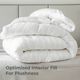 Cariloha White Full/Queen High-Loft Bamboo Duvet Comforter-4