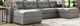 Drew & Jonathan Home ModularOne New Horizon 4-Piece Gray Modular Chaise Sectional-0