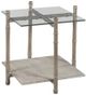 Fairfield® Temperate Grove Glass Top End Table with Sanibel Base-0