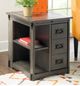 Powell® Mission Gray Side Table-1