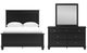 Signature Design by Ashley® Lanolee 3-Piece Black Twin Panel Bedroom Set-0