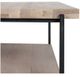 Moe's Home Collection Mila Natural Coffee Table with Black Metal Frame -4