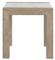 Global Furniture USA T1321 White End Table with Natural Base-1
