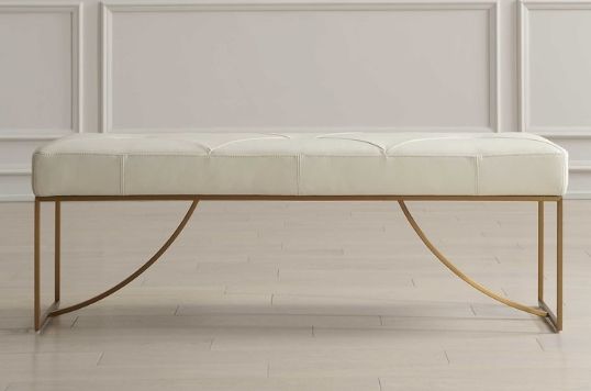 Uttermost® Swale Ivory Bench-1