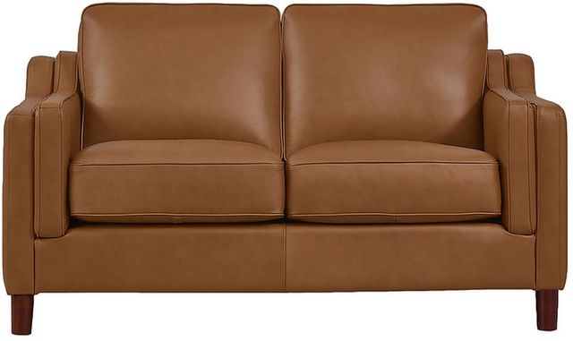 Aurora Furniture Bella Cognac Stationary Loveseat-0