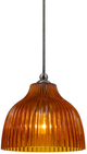 Cal® Lighting & Accessories Uni Pack Amber/Brushed Steel Pendant-0
