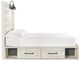 Signature Design by Ashley® Cambeck Whitewash Full Panel Bed with 4 Storage Drawers-2