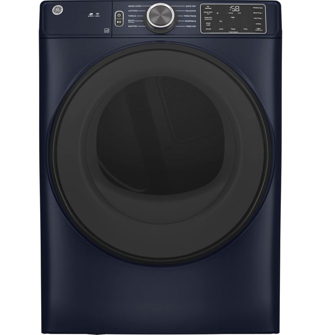GE® ENERGY STAR® 7.8 Cu. Ft. Sapphire Blue Smart Front Load Gas Dryer with Sanitize Cycle-0
