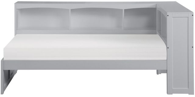Homelegance® Orion Gray Twin Bookcase Youth Corner Bed-2