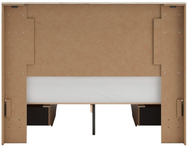 Signature Design by Ashley® Lawroy Light Natural Youth Full 4-Drawer Storage Panel Bed-4