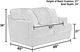 iAmerica Fluffy Chocolate Loveseat-4
