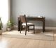 International Furniture Direct Dark Mezquite Stained Dark Desk-1
