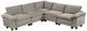 Homelegance® Dublin 5-Piece Dark Pewter Modular Sectional-0