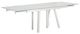 Michael Amini® Trance™ Rotterdam Glass Top Dining Table with White Base-1