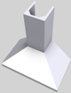 Vent-A-Hood® K Series 36" White Wall Mounted Range Hood-1