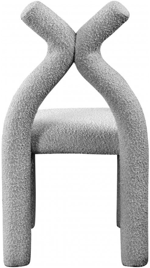 Meridian Furniture Xena Gray Upholstered Dining Side Chair-3
