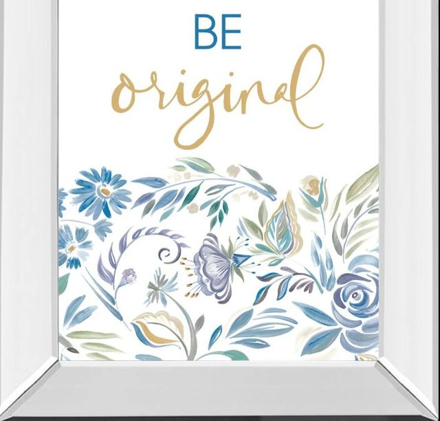 Classy Art Be Original Floral by AniDel Sol Mirror Framed Wall Art-1