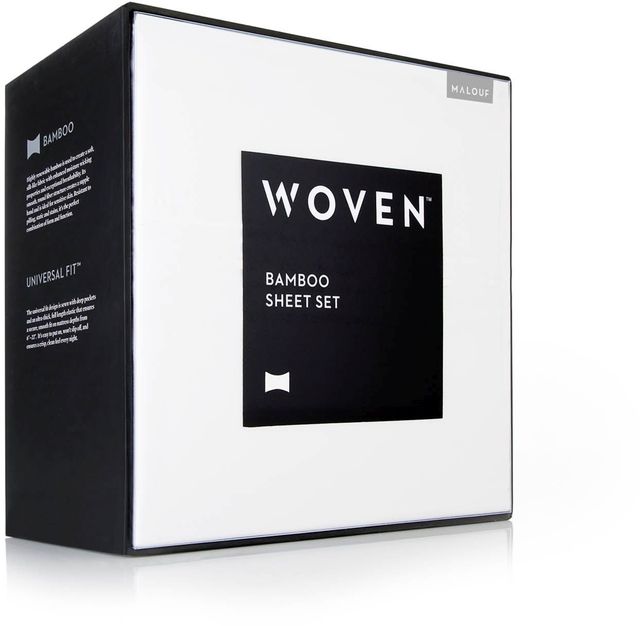 Malouf® Woven Rayon From Bamboo Citron King Sheet Set-3