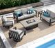 Homecrest™ Outdoor Living Customizable Blair Cushion Aluminum/Fabric Outdoor Sofa-1