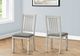 Monarch Specialties Inc. 2-Piece Grey Upholstered Dining Chair Set-1