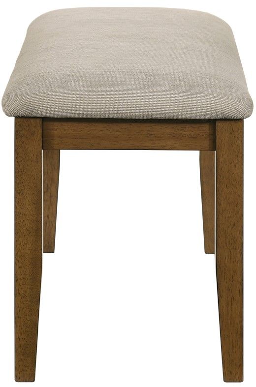 Crown Mark Glendale Beige/Brown Dining Bench-3