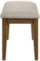 Crown Mark Glendale Beige/Brown Dining Bench-3