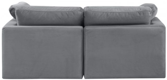 Meridian Furniture Indulge 2-Piece Gray Velvet Sofa-3