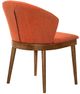 Armen Living Juno 2-Piece Orange Dining Side Chairs-2