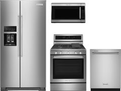 KitchenAid® 4 Piece Stainless Steel Kitchen Package