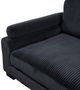 Homelegance® Traverse 6-Piece Black Modular Sectional with Ottoman-4