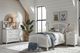 John Thomas Furniture® Tykes High Tide Chalk/White Twin Arch Panel Bed-2