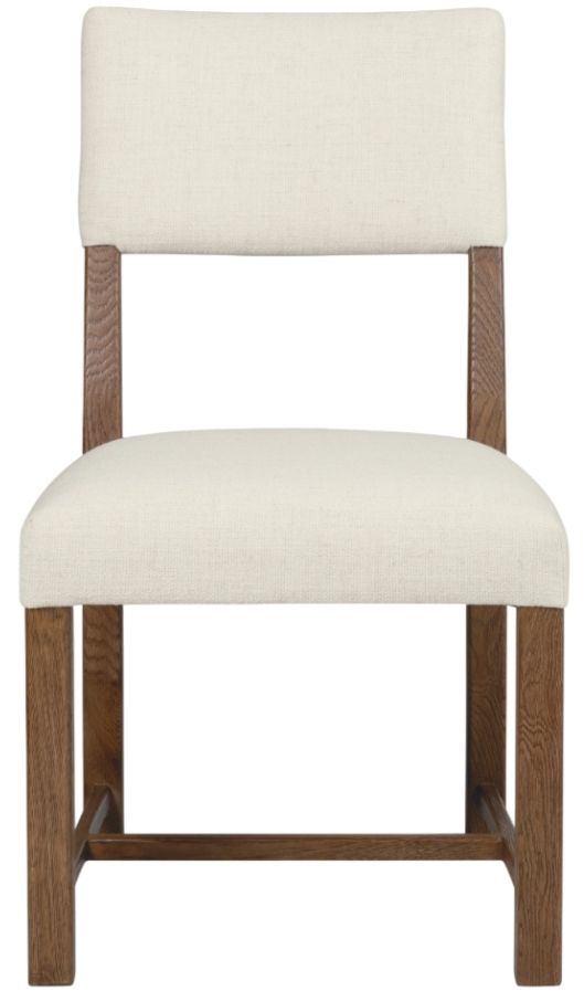 Hooker® Furniture Driftwood Worn Saddle/Lovegood Bisque Upholstered Dining Side Chair-1