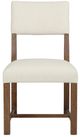 Hooker® Furniture Driftwood Worn Saddle/Lovegood Bisque Upholstered Dining Side Chair-1