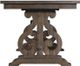 Elements International Stone Smokey Walnut Counter Dining Table-2